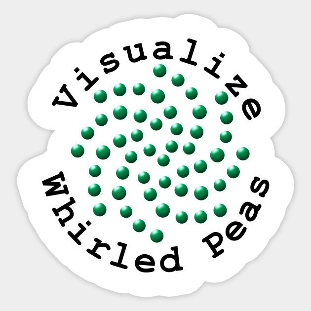 Visualize Whirled Peas Sticker by NiftyGaloot